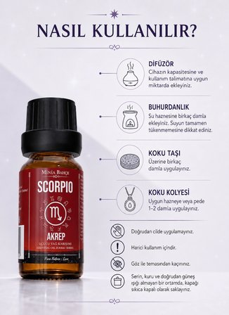 Akrep Burcu - Scorpio, Uçucu Yağ Karışımı, 10ml