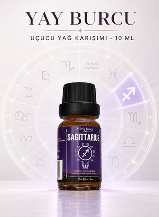 Yay Burcu Uçucu Yağ Karışımı – Adaçayı, Çay Ağacı, Bergamot, Ardıç ve Itır Uçucu Yağları, 10 ml