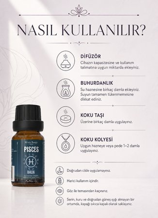 Balık Burcu - Pisces, Uçucu Yağ Karışımı, 10ml
