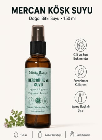 Minia Bahçe Mercan Köşk Suyu (Hidrosol) – 150 Ml