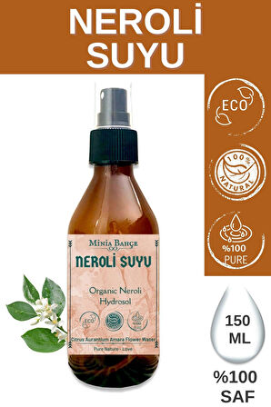 Organik Portakal Çiçeği - Neroli Suyu -%100 Doğal Hidrosol, 150ml