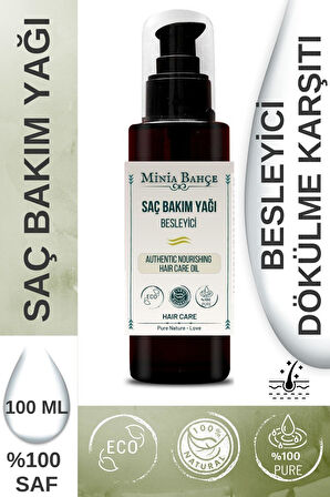 Besleyici Saç Bakım Yağı, %100 Doğal Ve Katkısız, 100ml