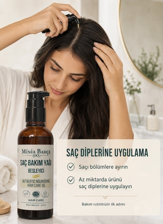 Besleyici Saç Bakım Yağı, %100 Doğal Ve Katkısız, 100ml