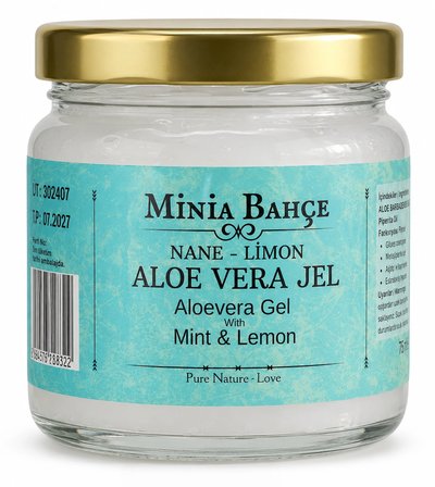 Güneş Sonrası Aloevera Jel, Nane Ve Limon Yağı, 75ml, %100 Doğal