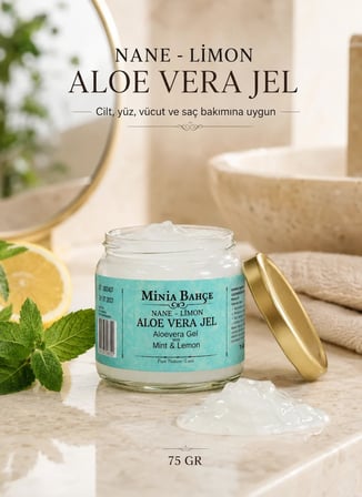 Minia Bahçe Nane & Limon Aloe Vera Jel – 75 Ml