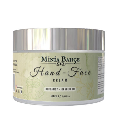 Koruyucu & Besleyici El ve Yüz Kremi, %100 Saf ve Katkısız, Greyfurt - Bergamot Yağı, 50ml