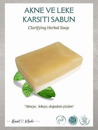 Akne, Sivilce ve Leke Karşıtı, Doğal, El Yapımı Sabun, 115gr