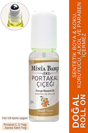 Doğal Roll on, Portakal Çiçeği Uçucu Yağı, Jojoba yağı. 10ml