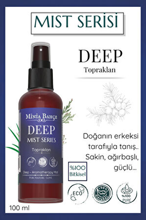  DEEP Mist – Vetiver, Paçuli ve Ardıç Yağlı Topraksı Erkek Vücut Spreyi (100 ml)