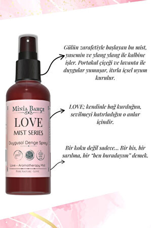 LOVE Mist – Lavanta & Ylang Ylang İçerikli Duygusal Aromaterapi Vücut Spreyi (100 ml)