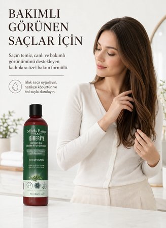 Minia Bahçe Biberiye Şampuan – 400 ml | Biotin, Panthenol