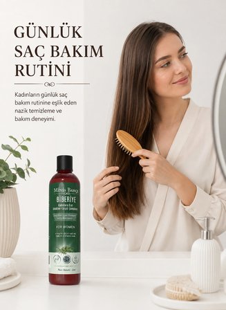 Minia Bahçe Biberiye Şampuan – 400 ml | Biotin, Panthenol