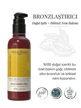 Doğal Bronz Bakım Seti – Bronzlaştırıcı Yağ 100 ml + Aloe Vera Jel 75 ml