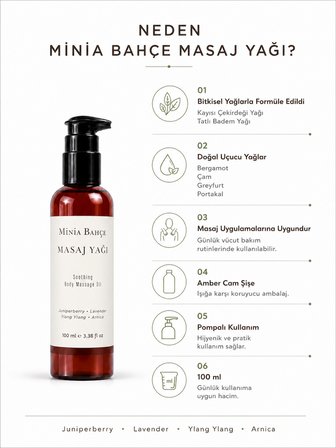 Lavanta Aromaterapi Masaj Yağı 100 ml | Ardıç ve Ylang Ylang