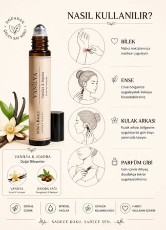 Vanilya Masaj Yağı – Vanilya & Jojoba Yağı 10 ml