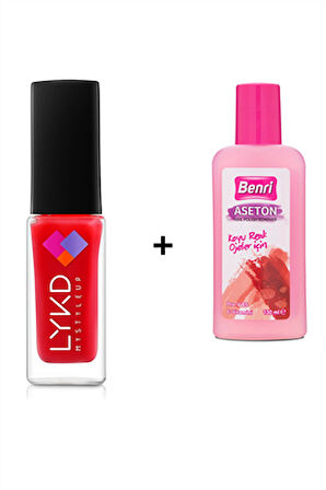 LYKD Oje 311 Flaming  Aseton Koyu Renk Ojeler İçin 130 ml