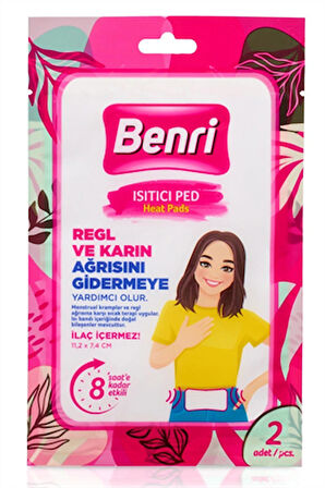 Benri Regl ve Karın Ağrısı İçin Isıtıcı Ped 2'li