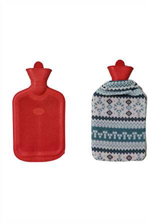 2 Litre Premium Karışık Desenli Yıkanabilir Renkli Yıkanabilir Tam Kılıflı Sıcak Su Torbası