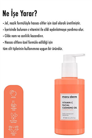 Maruderm C Vitaminli Yüz Yıkama Jeli 200 ml