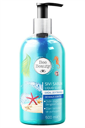 Bee Beauty Doğal Zeytinyağlı Okyanus Esintisi Sıvı Sabun 500 ml