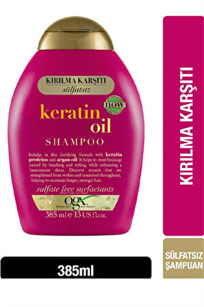 Kırılma Karşıtı Keratin Oil Şampuan 385 ml