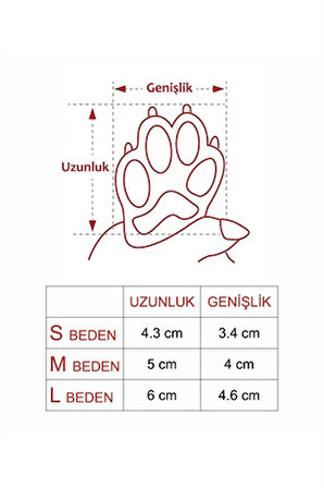 Kedi ve Köpekler İçin Pati Ayakkabısı, Silikon Kaymaz Taban Cırt Cırtlı Pati Ayakkabısı