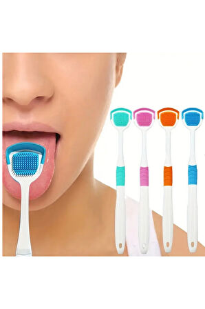 1adet Silikon Dil Kazıyıcı, Ağız Kokusu Azaltıcı Oral Bakım Aracı, Koku Yok, Yetişkin Dil Temizleyici, Diş Hijyeni Aksesuarı