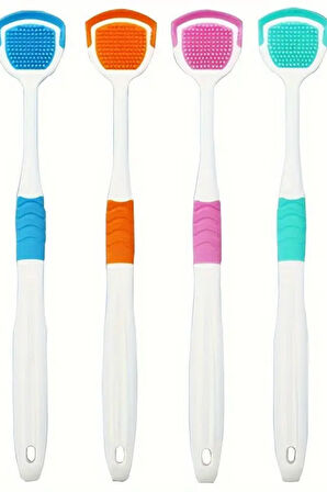 1adet Silikon Dil Kazıyıcı, Ağız Kokusu Azaltıcı Oral Bakım Aracı, Koku Yok, Yetişkin Dil Temizleyici, Diş Hijyeni Aksesuarı