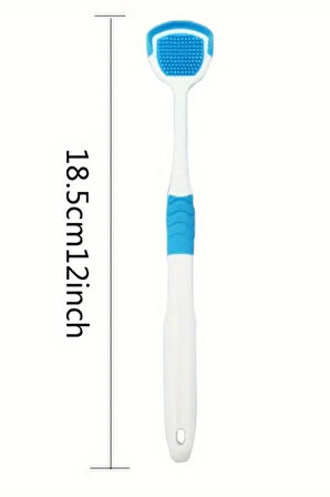 1adet Silikon Dil Kazıyıcı, Ağız Kokusu Azaltıcı Oral Bakım Aracı, Koku Yok, Yetişkin Dil Temizleyici, Diş Hijyeni Aksesuarı