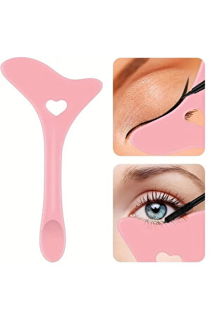 1 adet Silikon Eyeliner ve Maskara Kalkanı – Yeniden Kullanılabilir Çok Amaçlı Makyaj Yardımcısı | Kolay Göz Makyajı Uygulama Aracı