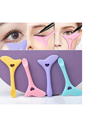 1 adet Silikon Eyeliner ve Maskara Kalkanı – Yeniden Kullanılabilir Çok Amaçlı Makyaj Yardımcısı | Kolay Göz Makyajı Uygulama Aracı