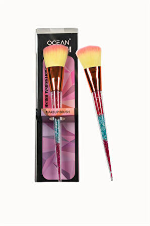 Ocean Volkanik Yüz Taşı + Makyaj Fırçası No:965 | Cilt Yağı Emilimi & Pürüzsüz Makyaj Seti