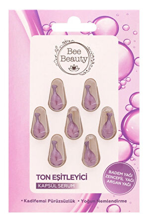 Bee Beauty Ton Eşitleyici Kapsül Serum – 7'li Tek Dozluk Cilt Serumu