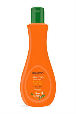 Bebak Güneş Sütü Havuç Özlü – Bronzluk Destekleyici Doğal Formül, 215 ml
