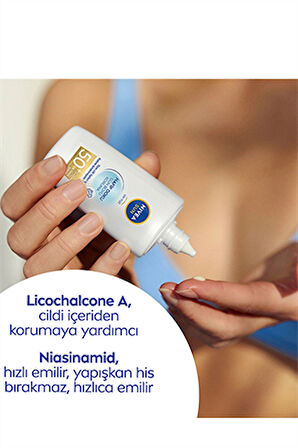 Nivea Sun Hafif Dokulu Güneş Koruyucu Yüz Kremi 50SPF 40 ml
