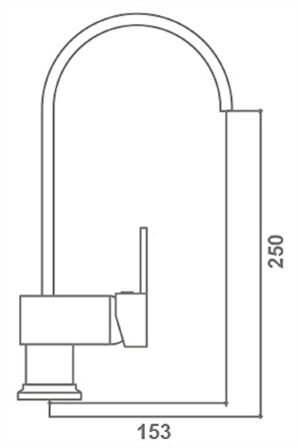 Angled Kuğu Evye Bataryası 10.01.300 – 360° Döner Borulu, Şık ve Ergonomik Mutfak Musluğu | Parlak Krom Kaplama, Dayanıklı Gövde