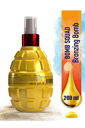 Eda Taşpınar Bronzing Bomb SPF0 200 ml – Yoğun Bronzlaştırıcı Yağ, Altın Tonlu Bronzluk, Doğal İçerikli Güneş Ürünü