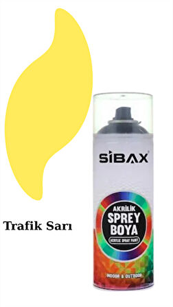 Sibax Akrilik Sprey Boya – 400 ml | Parlak Renkli Hızlı Kuruyan Boya | Metal, Ahşap, Cam, Plastik, Duvar Uyumlu | Tüm Renkler