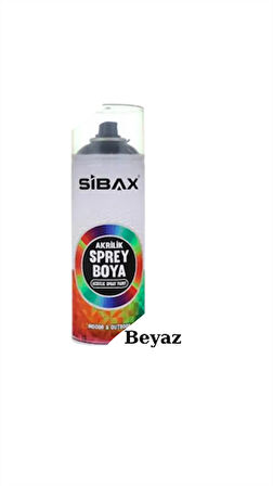 Sibax Akrilik Sprey Boya – 400 ml | Parlak Renkli Hızlı Kuruyan Boya | Metal, Ahşap, Cam, Plastik, Duvar Uyumlu | Tüm Renkler
