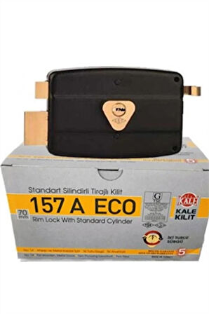 Kale Kilit 157A Eco Tirajlı Kilit – Karşılıksız, 2 Anahtarlı