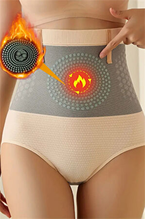 Kadın Yüksek Bel Şekillendirici Karın Kontrol Şortu – Geometrik Desenli, Kalça Kaldırma & Duruş Düzeltici