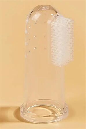 1 Adet-Silikon Evcil Hayvan Parmak Diş Fırçası – Köpek & Kedi Ağız Bakımı, Saklama Kabı Dahil