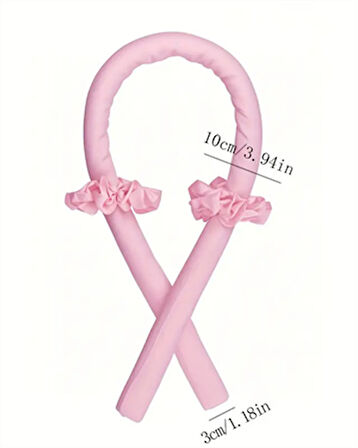 Isısız Bukle Seti – Kadife Rulo & Bandana, Saç Dostu Bukle Yapıcı