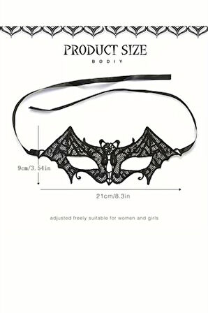 Kadın & Erkek Halloween Dantel Maske – Siyah Venedik Tarzı Maske Balosu Göz Maskesi, Kostüm ve Parti Aksesuarı