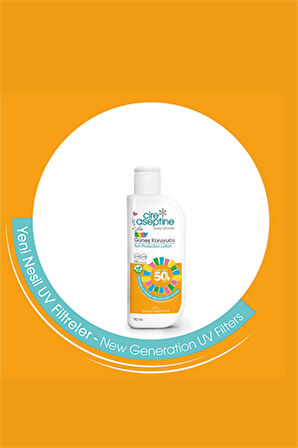 Cire Aseptine Çocuk Güneş Koruyucu Losyon SPF50+ – Hassas Ciltlere Özel Yüksek Koruma, 90 ml