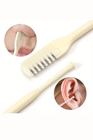 360° Dönebilen Çift Başlı Burun Tüyü Düzeltici – Paslanmaz Çelik, Yumuşak Kıllı Ağrısız Burun Tüyü Temizleyici Araç