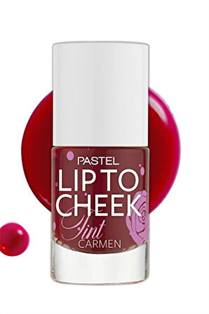 Pastel Lip To Cheek Tint Carmen – Dudak ve Yanaklar İçin Doğal Renk Veren Likit Allık & Ruj