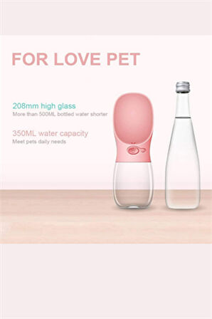 Taşınabilir Köpek Su Şişesi – Dökülme Önleyici Kapaklı, Saplı Seyahat Dostu Evcil Hayvan Su Kabı, Karışık Renk (Stok Durumuna Göre)