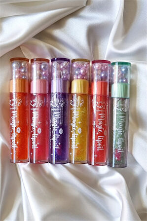 3 adet İnci detaylı renk değiştiren uzun süre kalıcı parlatıcı dudak bakım yağı