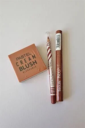 Pastel Cream Blush - Krem Allık 44 Blossom Print It Dudak Kalemi 501 Rose Keep It Ink Crayon Ruj 164 Casual